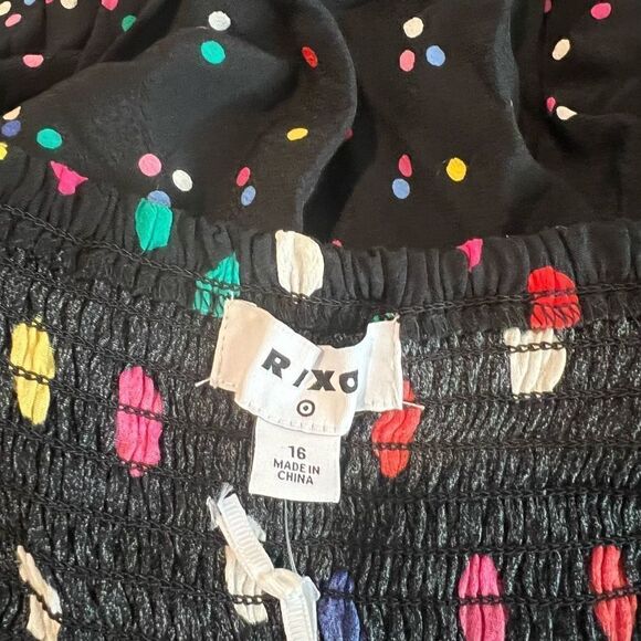 RIXO for Target Multicolor Polka Dot
Long Sleeve Short Dress Retro
Mixed Print s - Picture 3 of 10